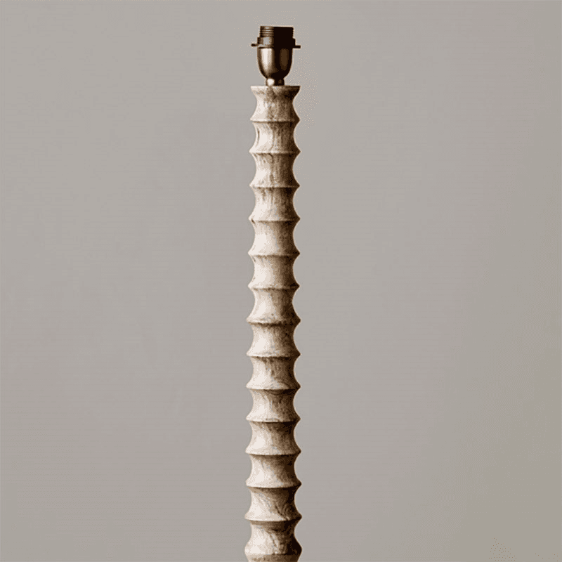 Avisa Mango Wood Floor Lamp, Natural