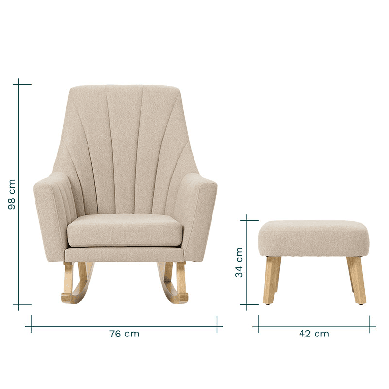 Jonah Rocking Chair with Footstool