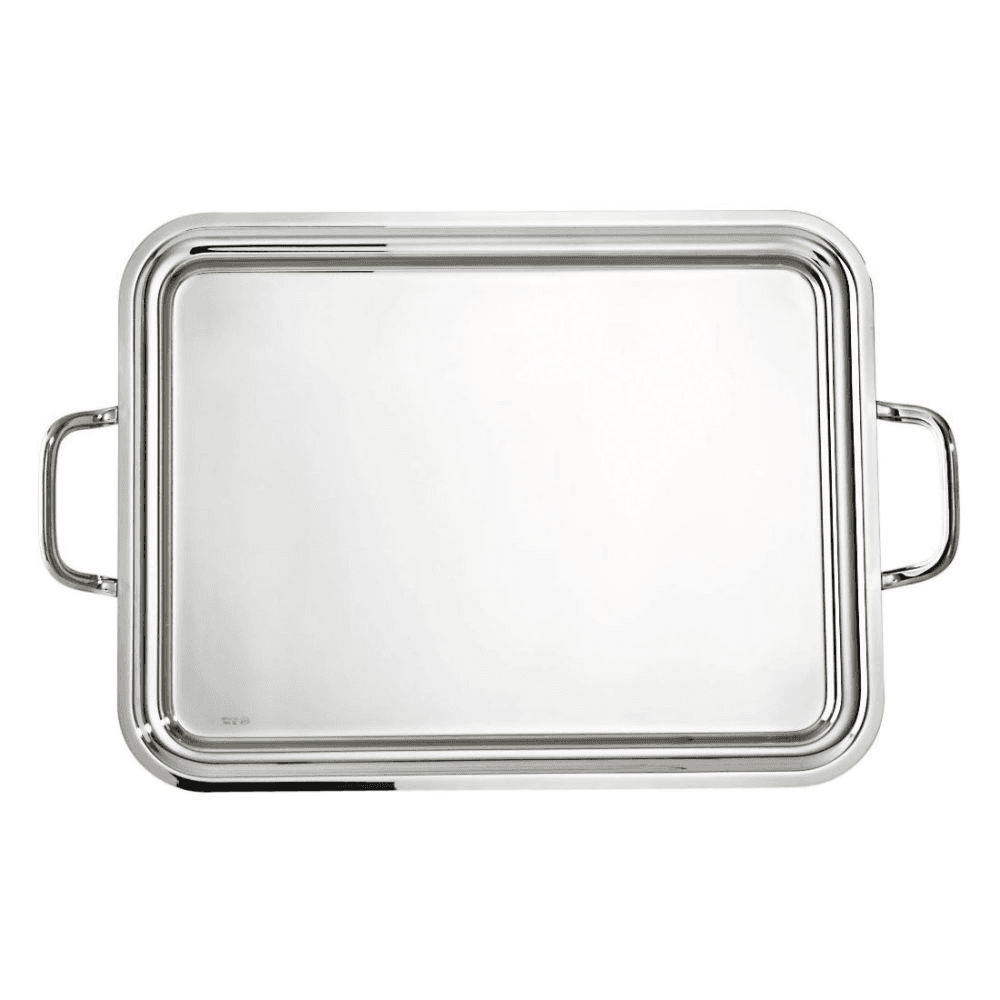 Elite Rectangular tray with handles, Stainless Steel