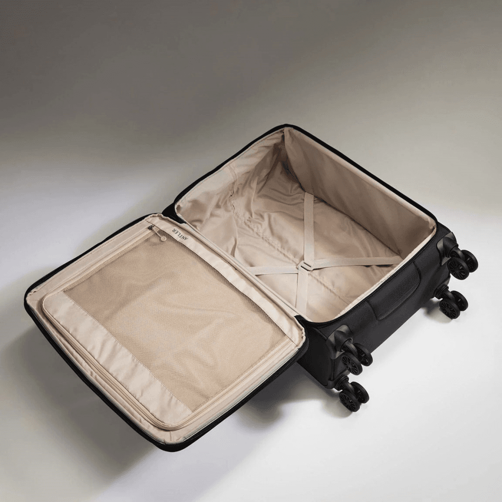 Urban Soft Stripe Expandable Suitcase
