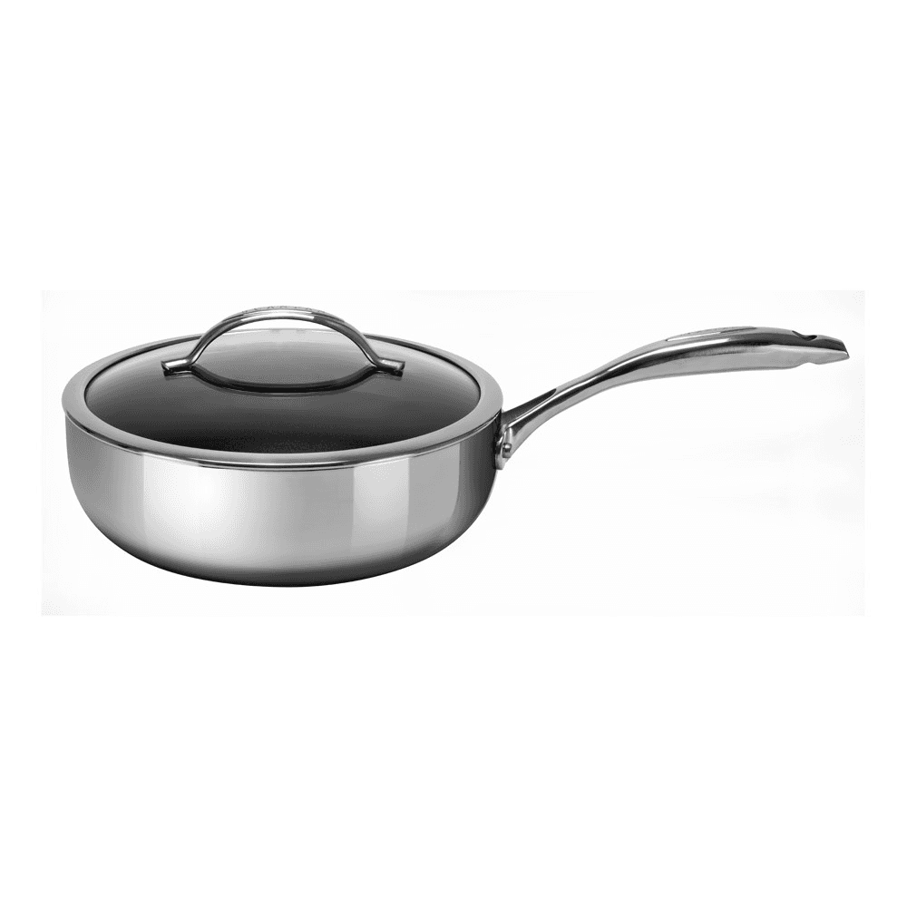 HaptIQ Deep saute pan with lid, Metallic