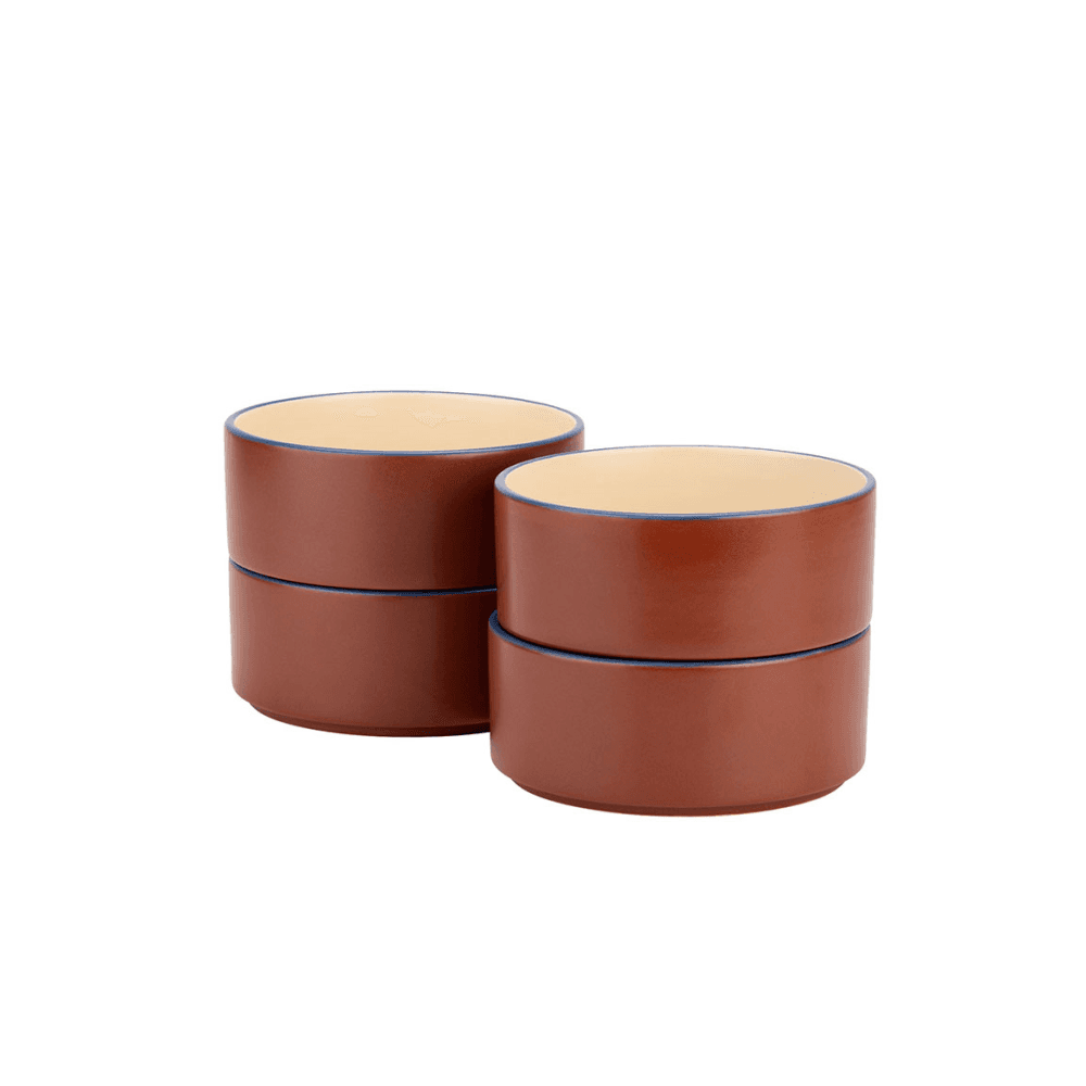 Modern Studio Set of 4 Cereal Bowls, Brown
