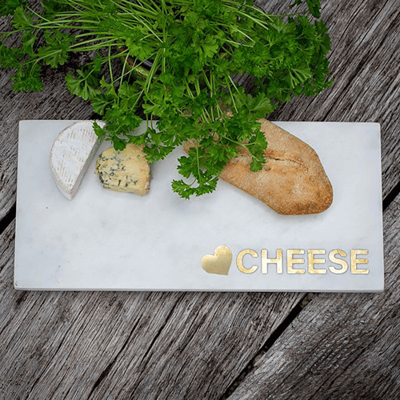 Marble Cheese Platter, White