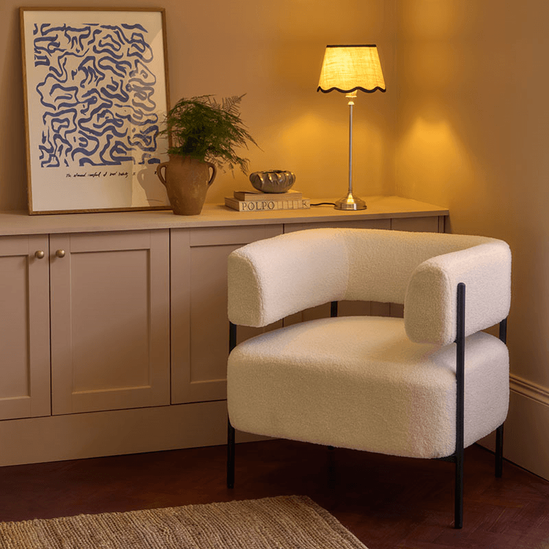 Teddy Accent Chair, Off White