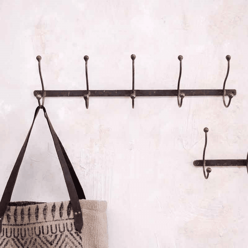 Rama Set of 5 Hooks, Black