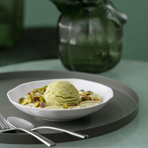 Image showing the Pura Dessert Bowl, White product.