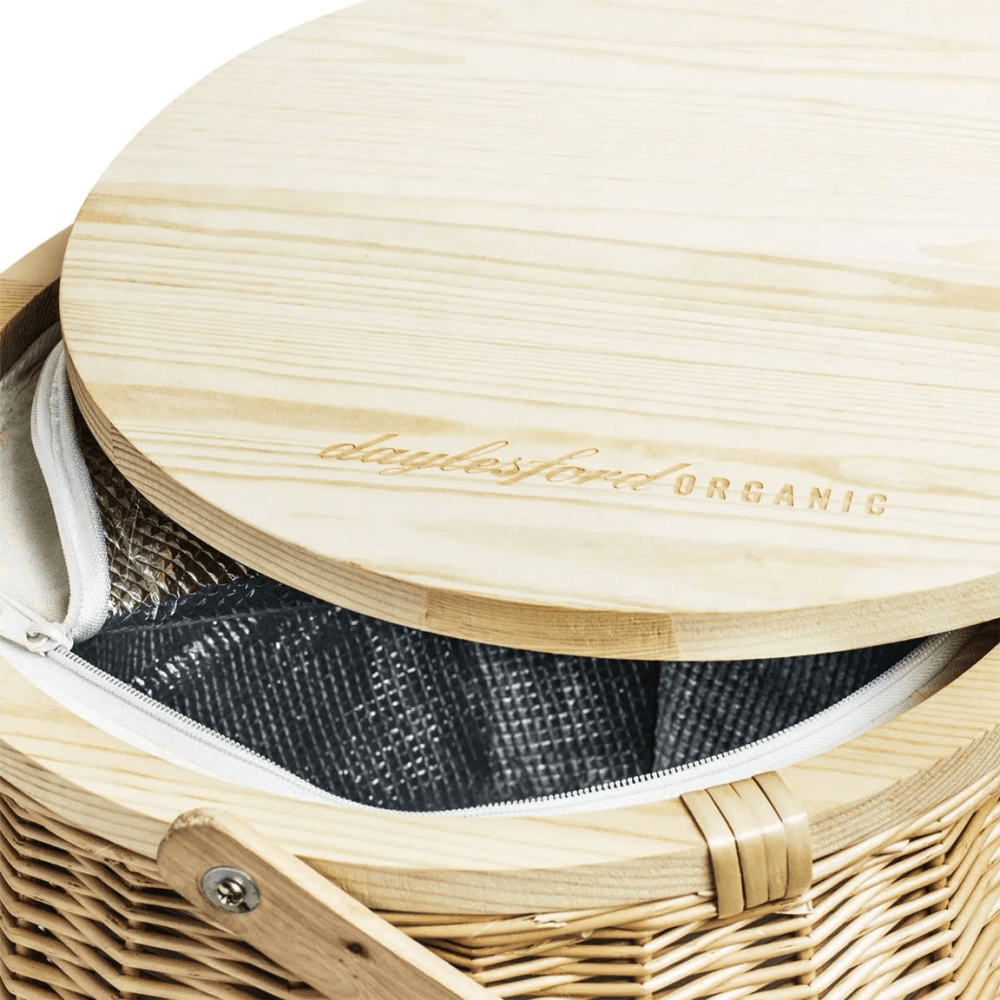 Lea Insulated Picnic Basket, Natural