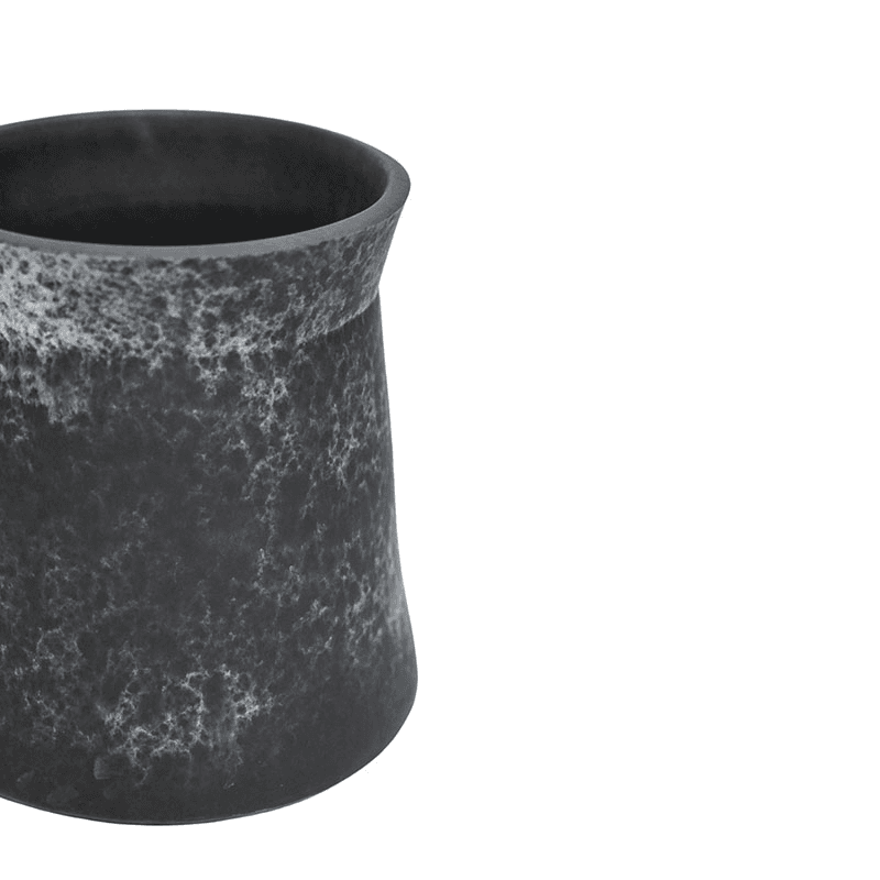 Kew Eclectic Orangery Handthrown Palm Planter, Basalt