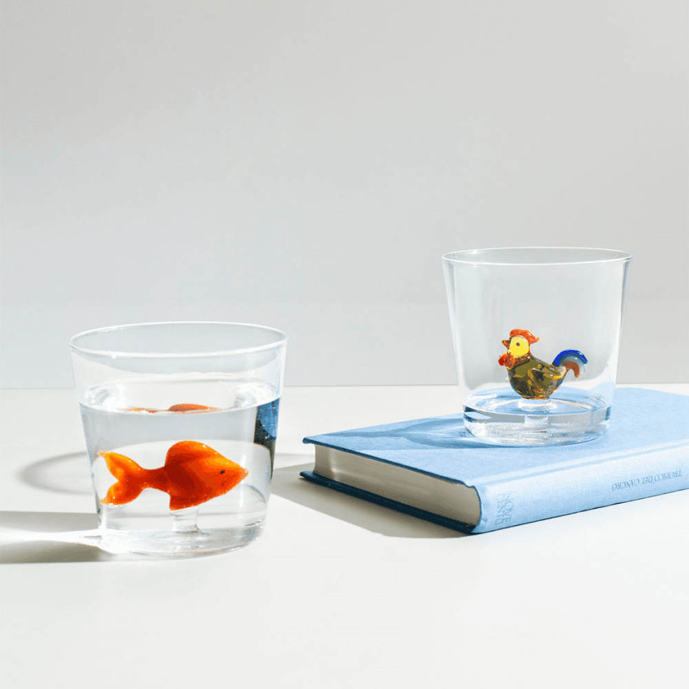 Animal Farm Fish Tumbler, Red