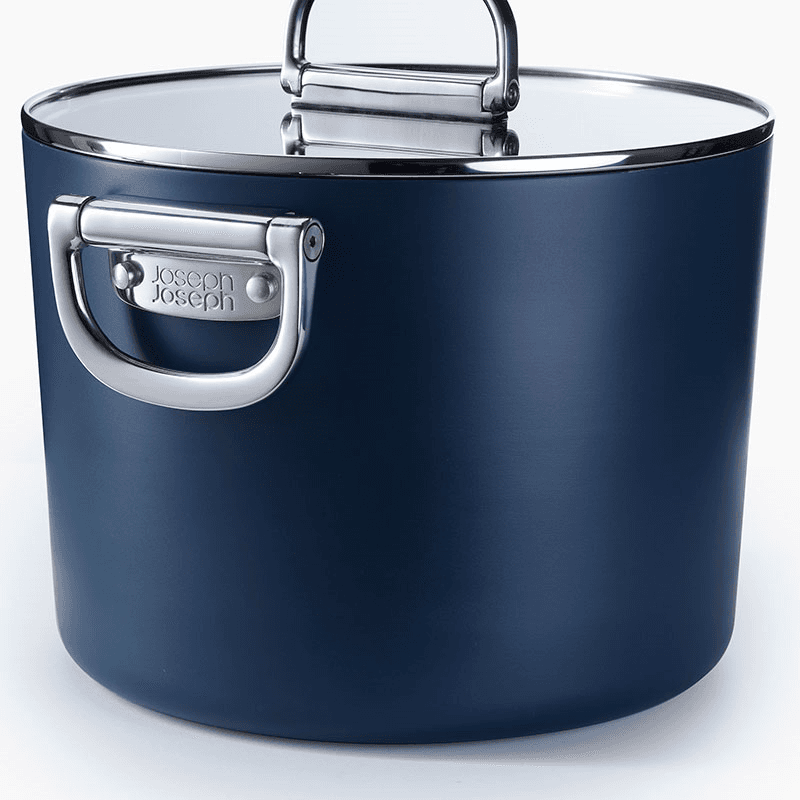 Space Folding Stock Pot & Lid, Midnight Blue