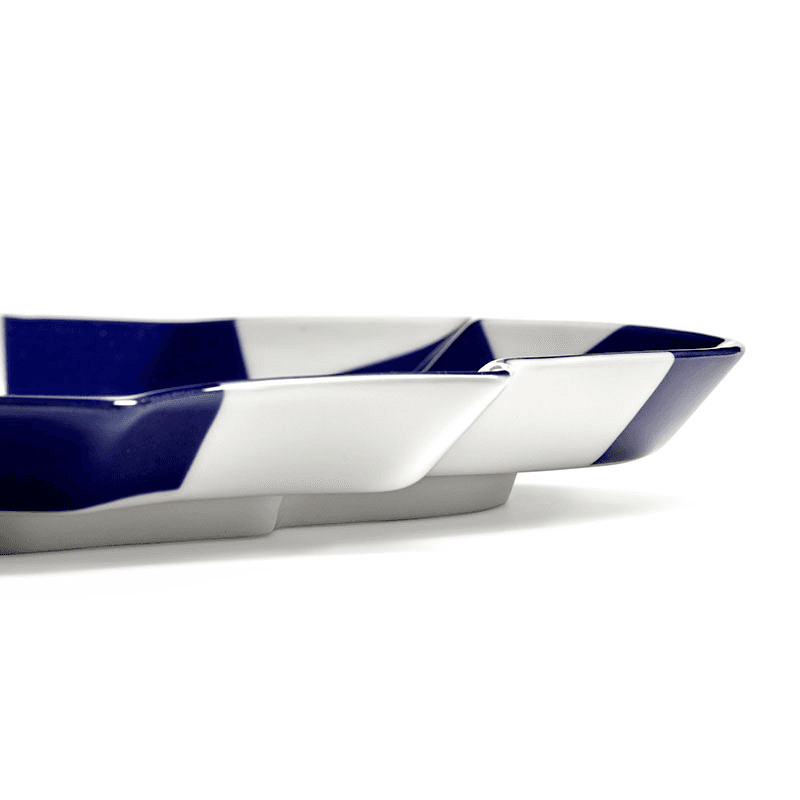 Les Objets Mouleversants by Wouters&Hend Fete des Betes Oval Serving Plate, Blue
