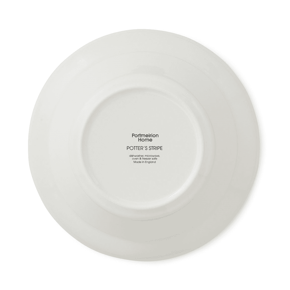 Potters Stripe Set of 4 Cereal Bowls, Black