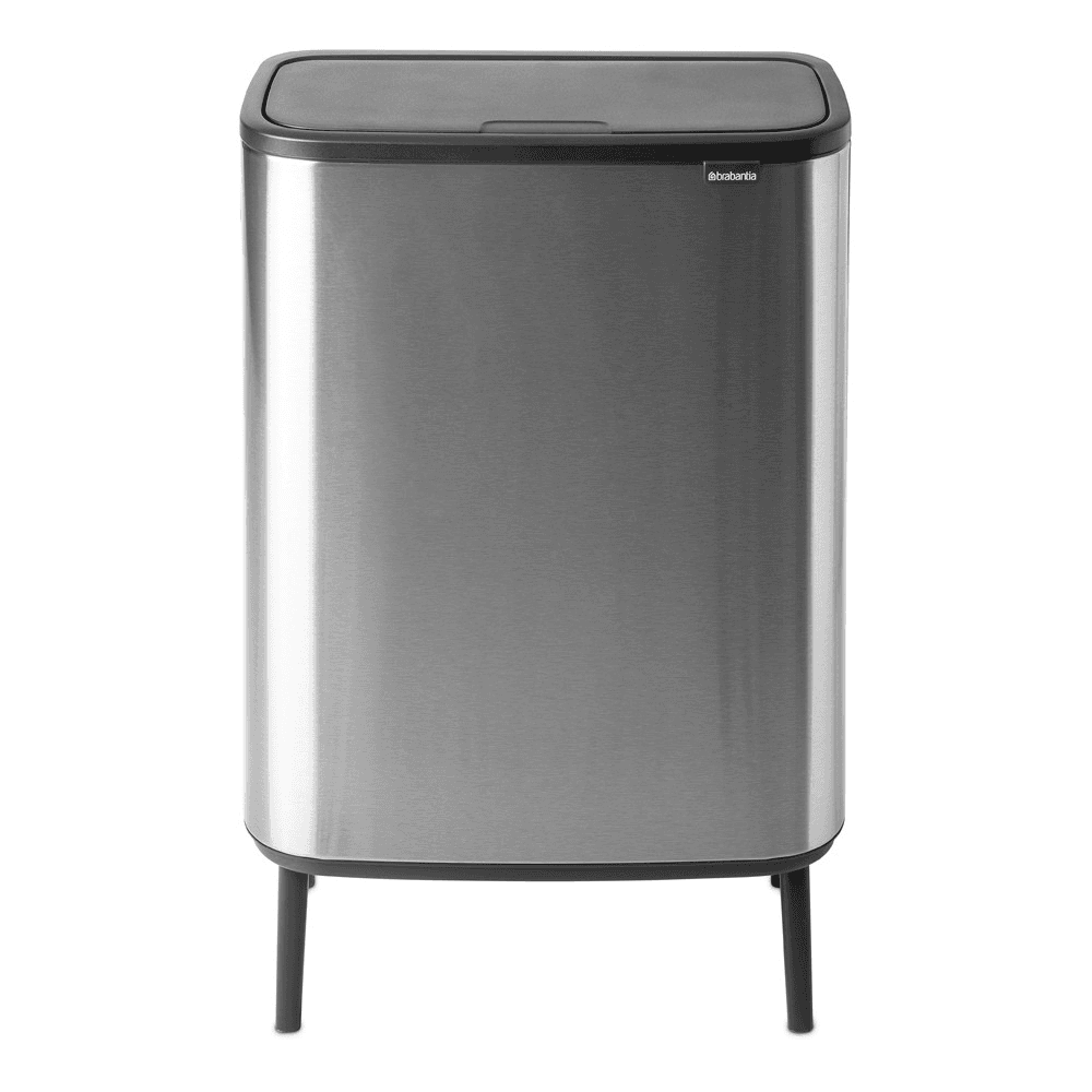 Bo Hi Touch Bin, Matt Steel Fingerprint Proof