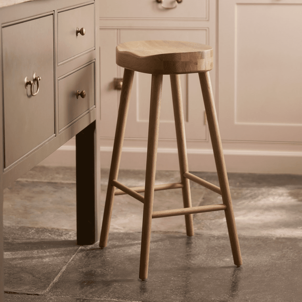 Weathered Oak Counter Stool
