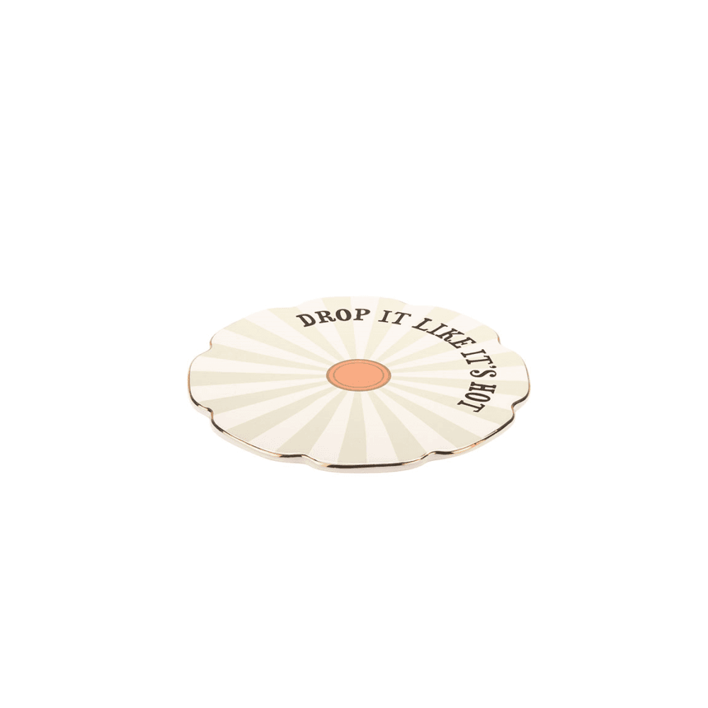 Drop It Like It's Hot Trivet, Green
