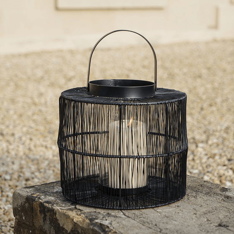 Portofino Wirework Lantern with Glass Insert