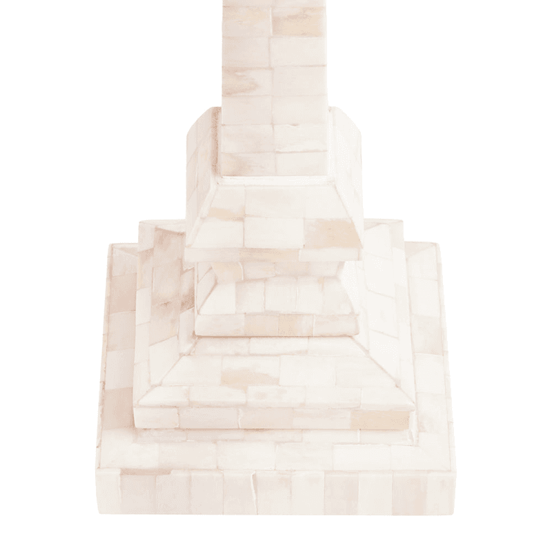 Makalu Bone Table Lamp, White