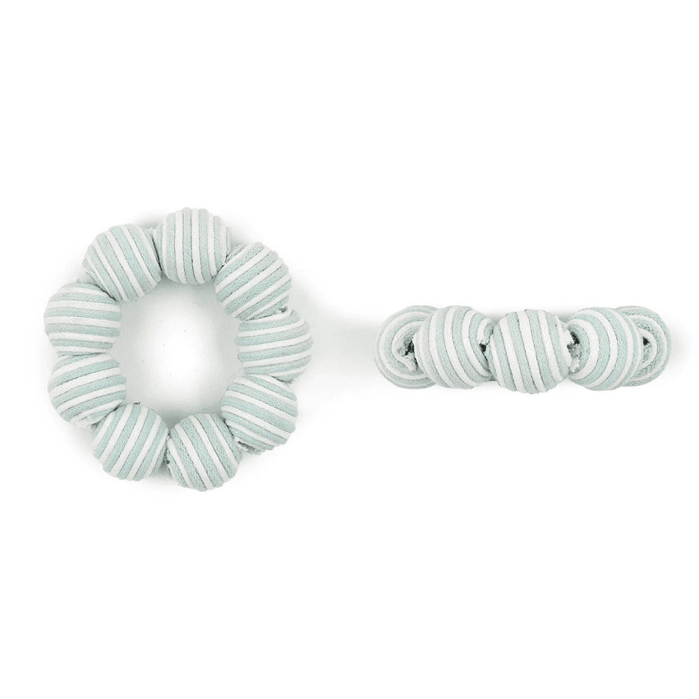 Striped Set of 4 Napkin Rings