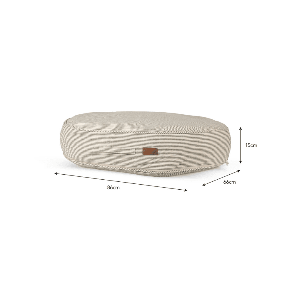 Oaklands Stripe Pet Cushion Oval
