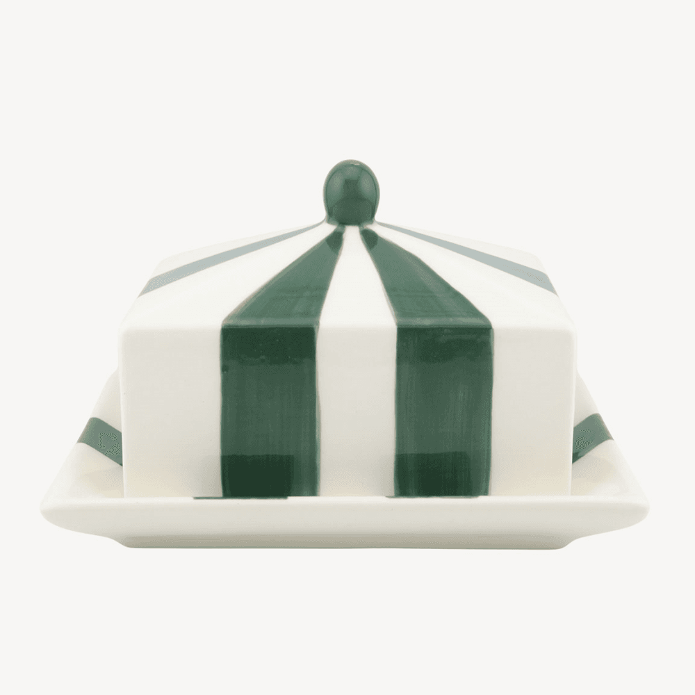 Circus Striped Butter Dish