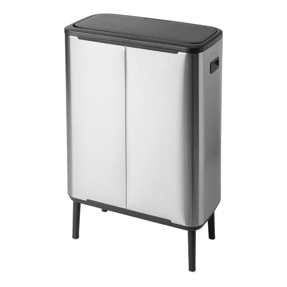 Bo Hi Touch Bin, Matt Steel Fingerprint Proof