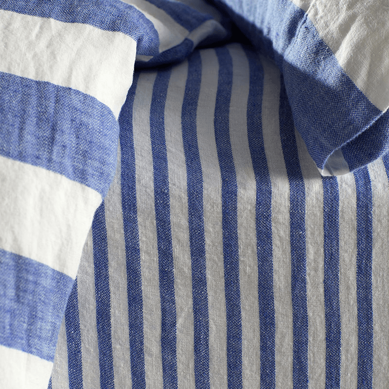 Cora Stripe Linen Duvet Cover