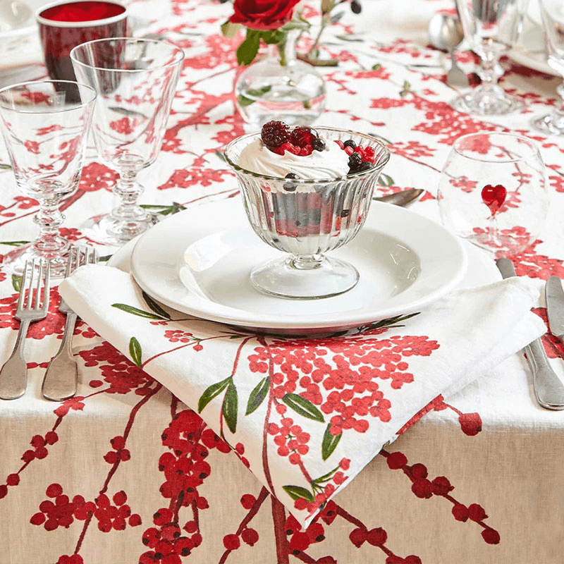 Les Airelles Linen Napkin, Red