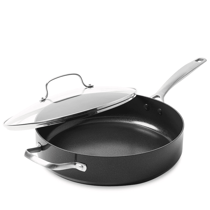 Copenhagen Non-Stick Skillet with Lid, Black