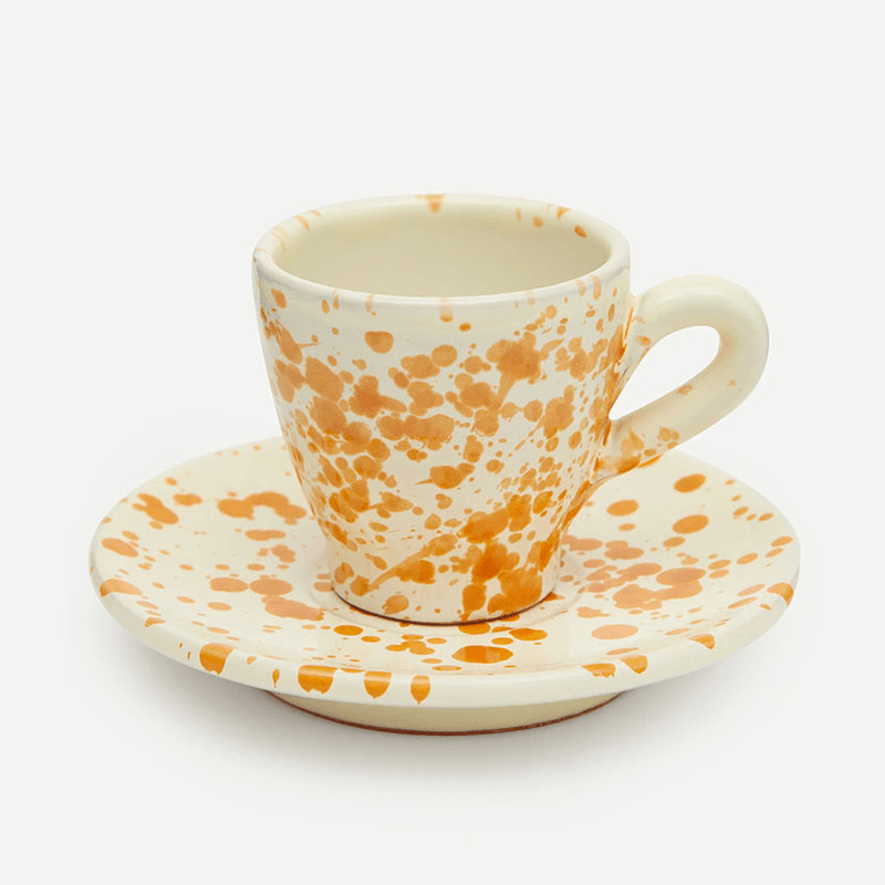 Splatter Espresso Cup & Saucer