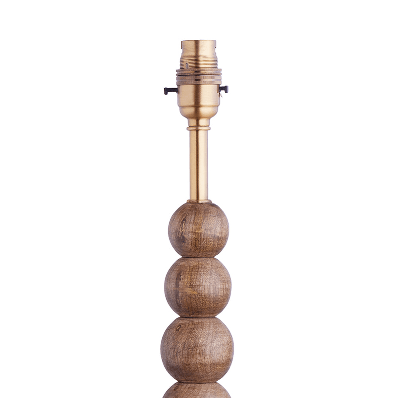 Rahul Standing Lamp, Warm Wood