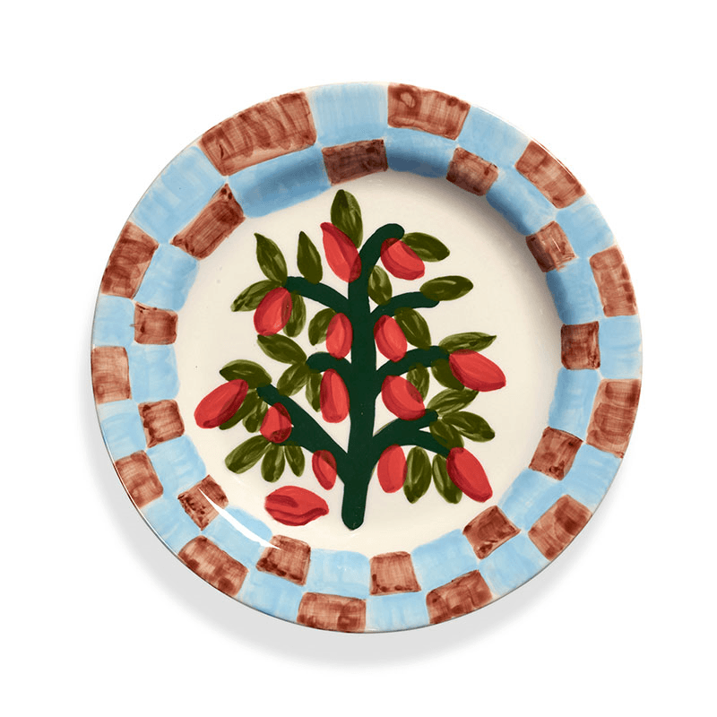 Santiago de Borja by Shurleey Set of 2 Dinner Plates, 05 Inti Munay