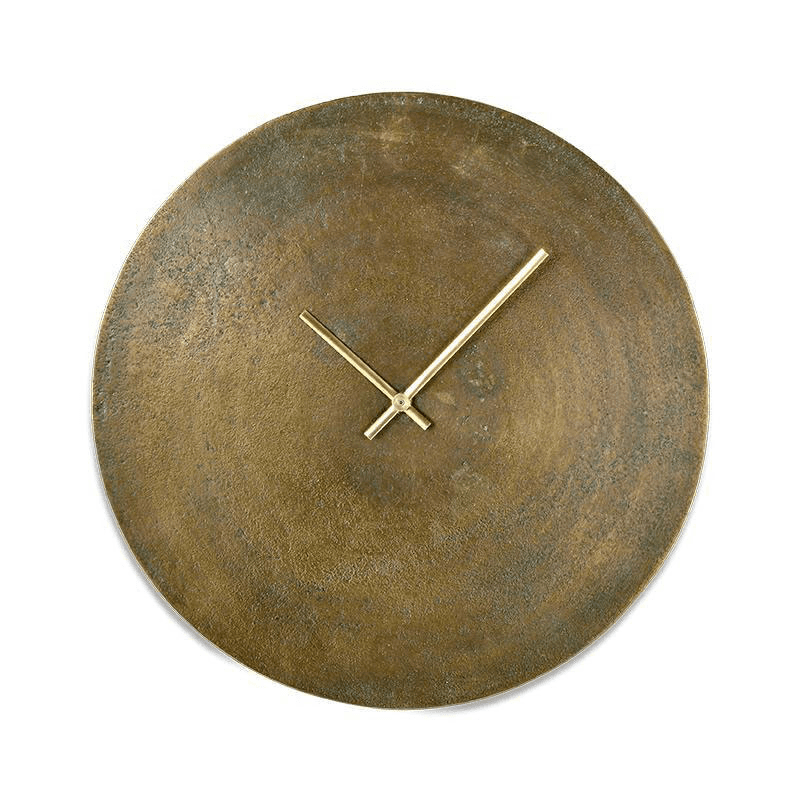 Okota Wall Hung Clock, Antique Brass