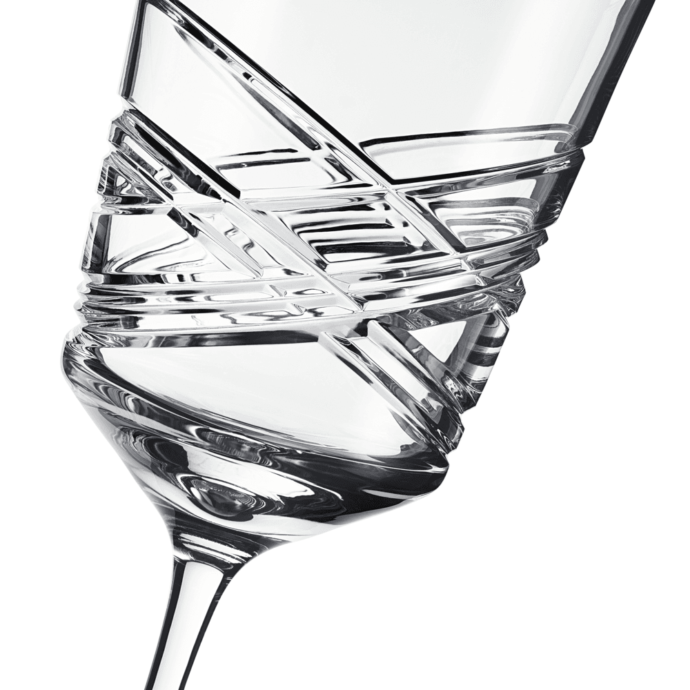 Aran Set of 2 Red Wine Glasses, Clear