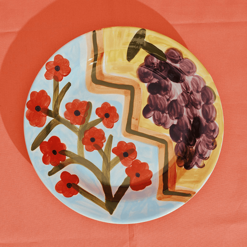 Santiago de Borja by Shurleey Set of 2 Dinner Plates, 02 Dreams Delicia
