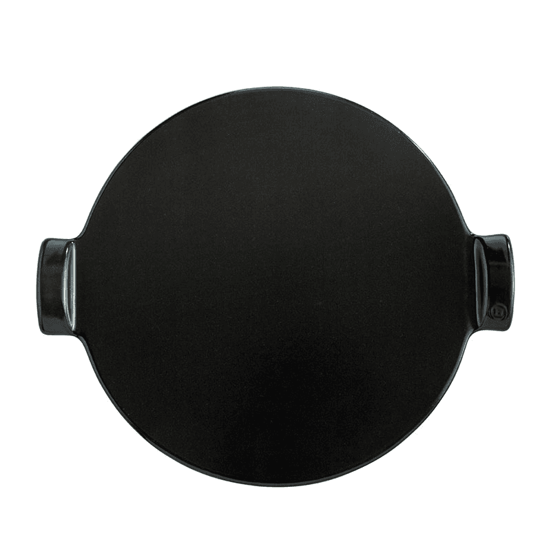 Ceramic Smooth Pizza Stone, Black