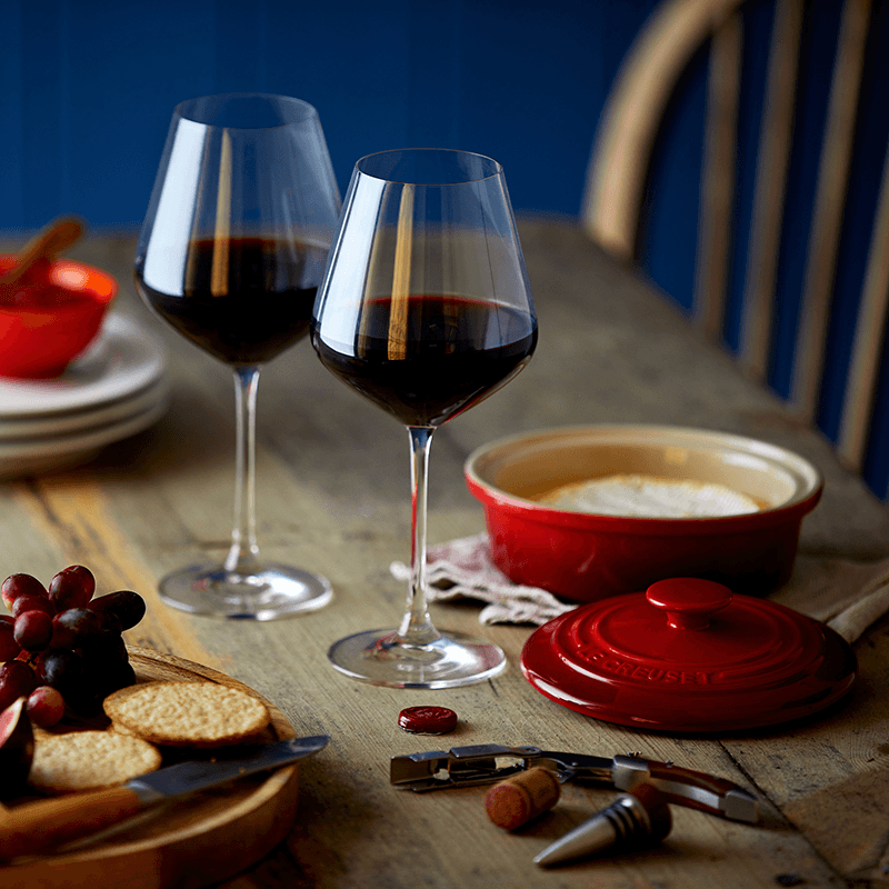 Stoneware Camembert baker, Cerise