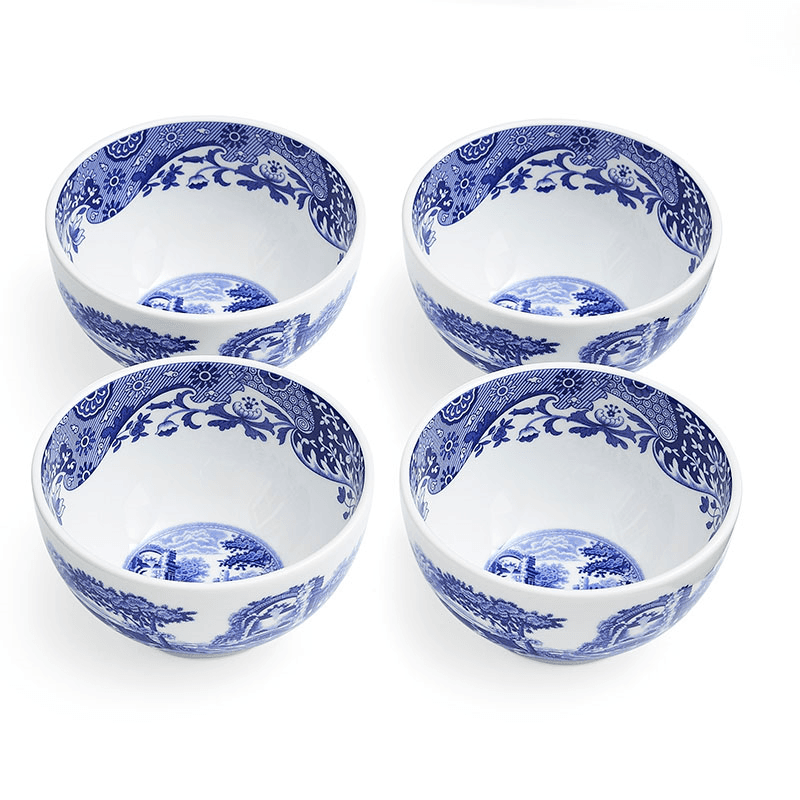 Blue Italian Set of 4 Dip Bowls, Blue