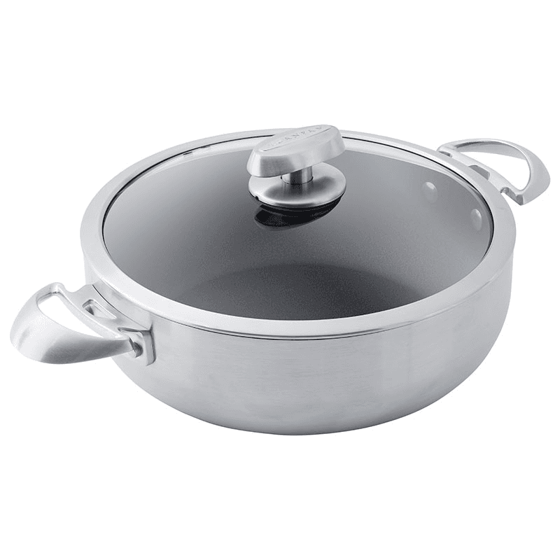 CS+ Low Casserole with Lid, Stainless Steel
