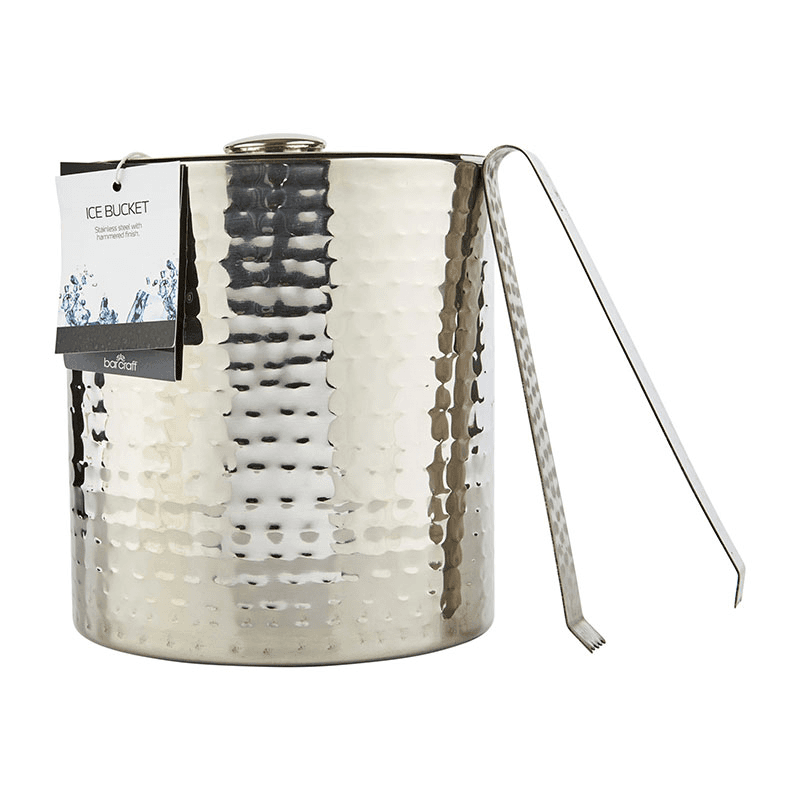 Ice Bucket with Lid and Tongs