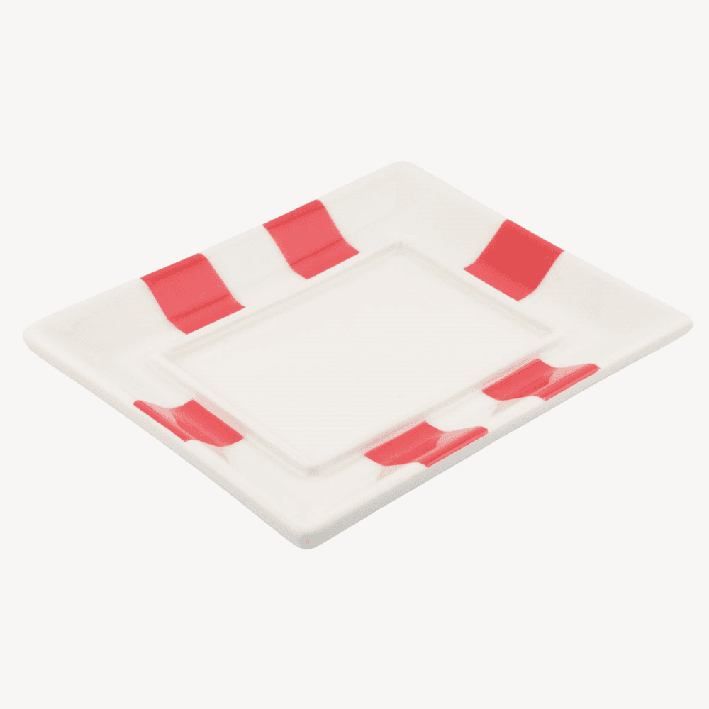 Circus Striped Butter Dish