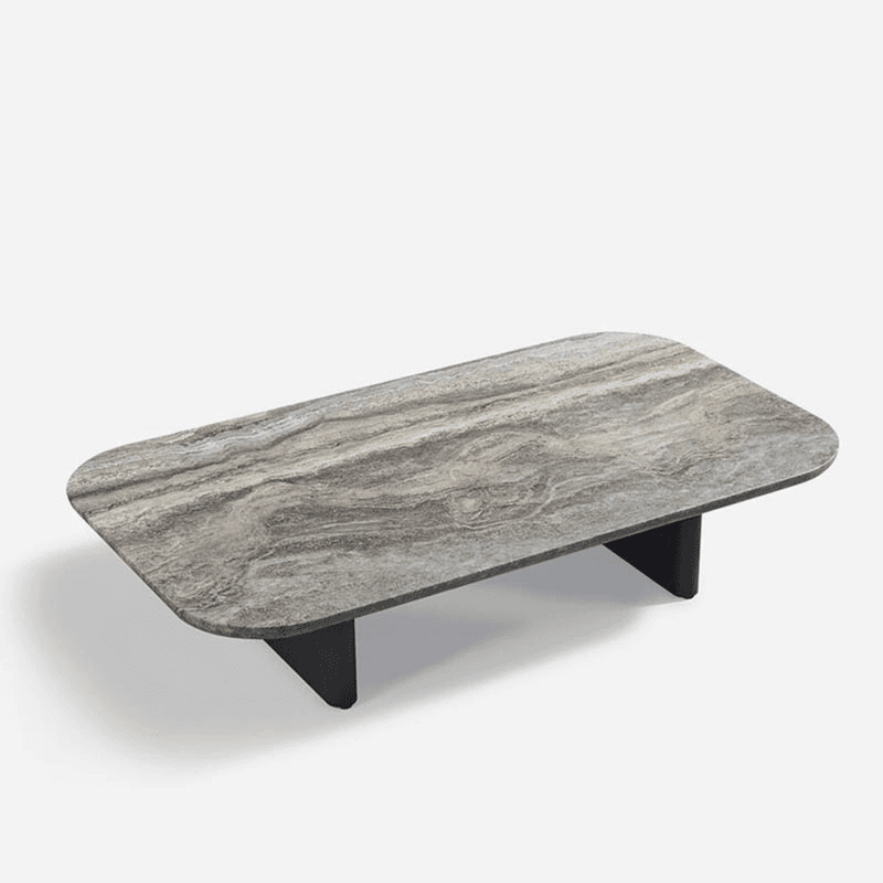 Caicos Coffee Table, Grey Marble