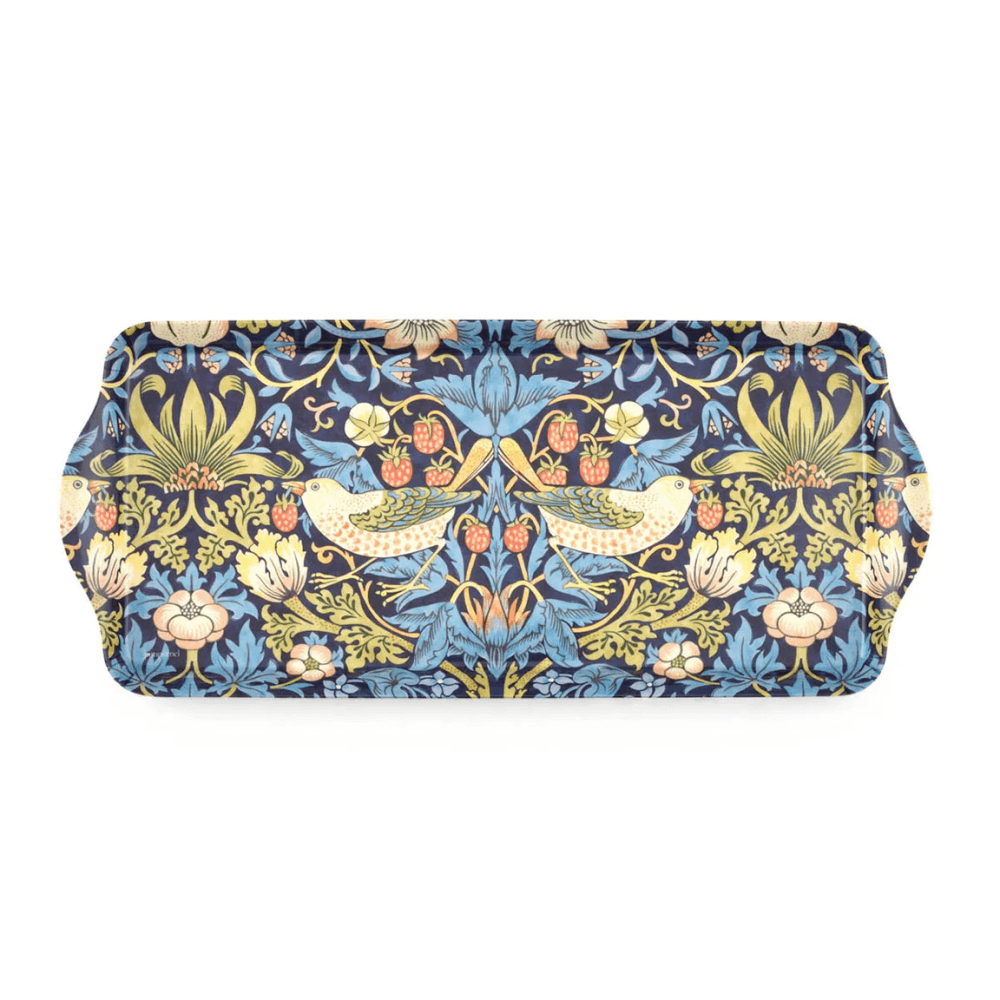 Strawberry Thief Sandwich Tray, Blue