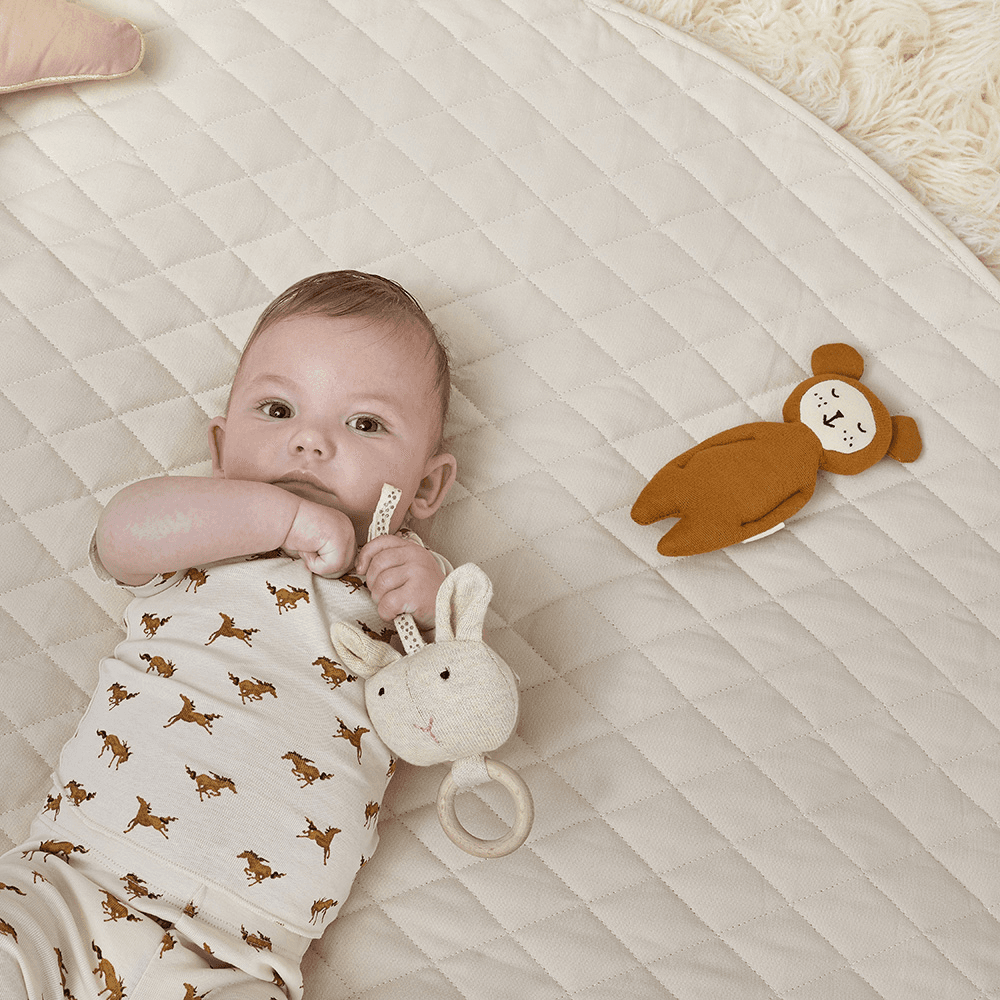 Quilted Baby Playmat, Linen