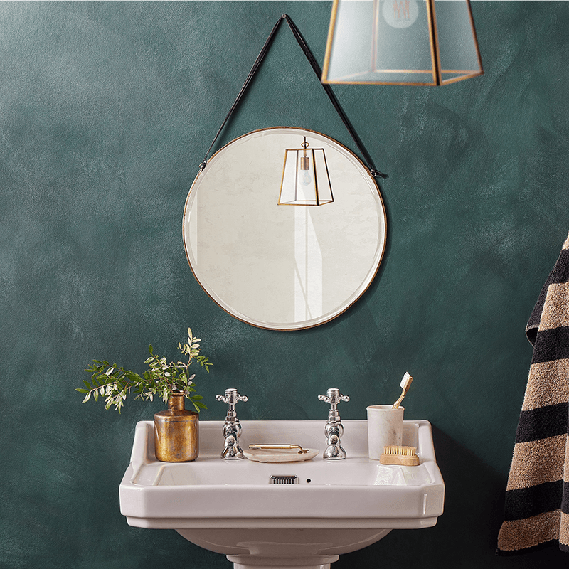 Bevelled Luxor Mirror, Metal