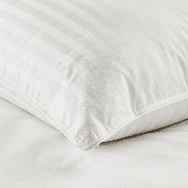 Luxury Hungarian Goose Down Firm Pillow, White