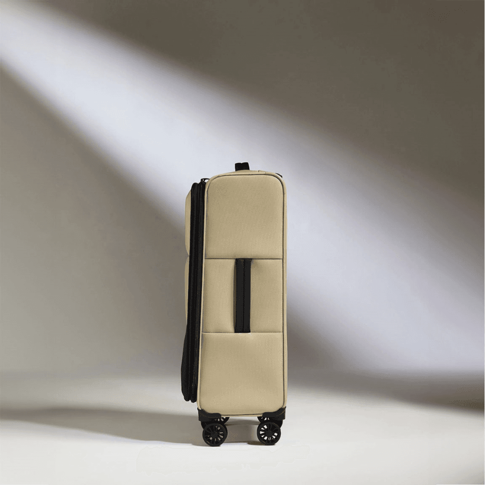Urban Soft Stripe Expandable Suitcase, Sand