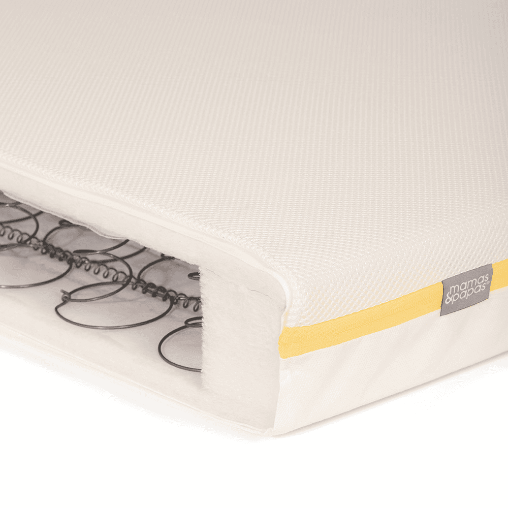 Essential Spring Cotbed Mattress, White