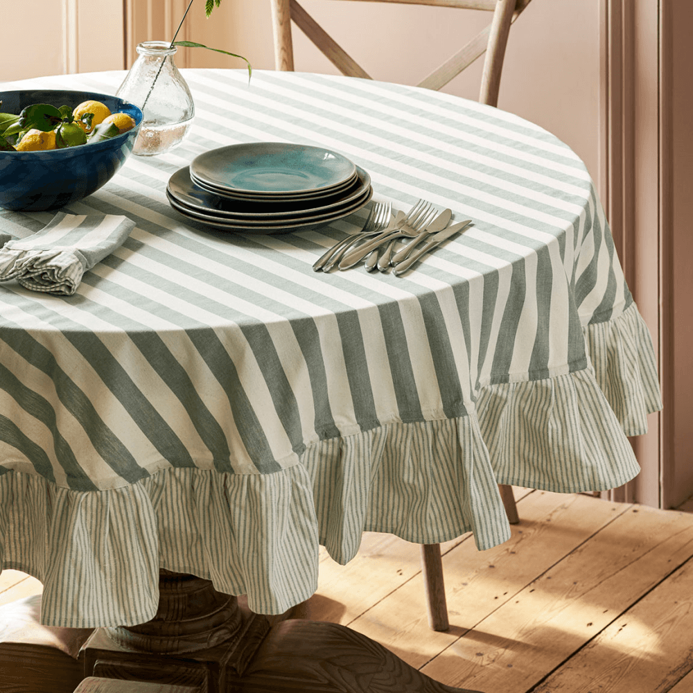 Harlton Wide Stripe Tablecloth