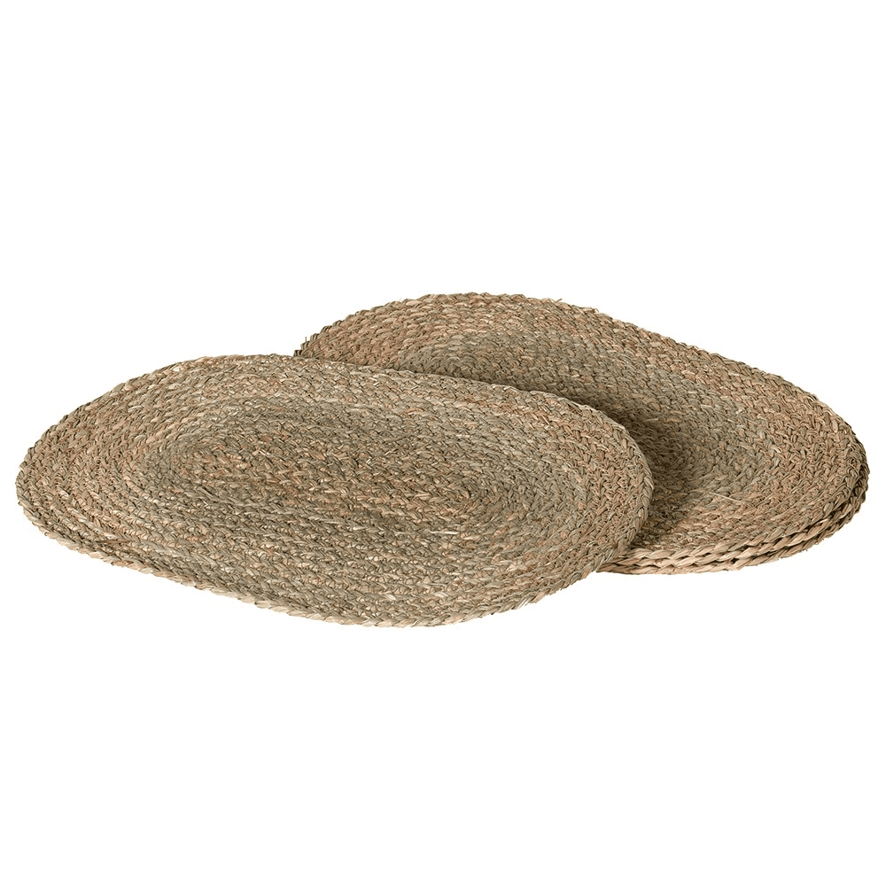 Oval Set of 4 Placemats, Sea Grass