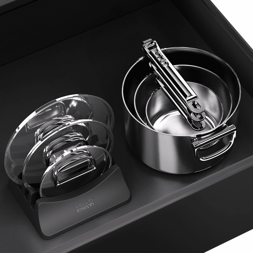 Space 3 Piece Saucepan Set, Stainless Steel